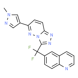 ChemSpider 2D Image | JNJ-38877605 | C19H13F2N7