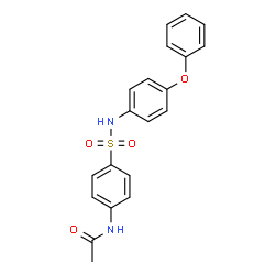 ChemSpider 2D Image | N-{4-[(4-Phenoxyphenyl)sulfamoyl]phenyl}acetamide | C20H18N2O4S