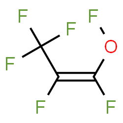 ChemSpider 2D Image | (1Z)-1,2,3,3,3-Pentafluoro-1-propen-1-yl hypofluorite | C3F6O