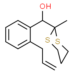 ChemSpider 2D Image | (2-Allylphenyl)(2-methyl-1,3-dithian-2-yl)methanol | C15H20OS2