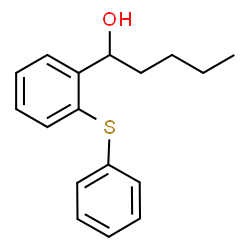 ChemSpider 2D Image | 1-[2-(Phenylsulfanyl)phenyl]-1-pentanol | C17H20OS
