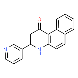 ChemSpider 2D Image | 3-(3-Pyridinyl)-3,4-dihydrobenzo[f]quinolin-1(2H)-one | C18H14N2O