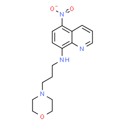 ChemSpider 2D Image | N-[3-(4-Morpholinyl)propyl]-5-nitro-8-quinolinamine | C16H20N4O3