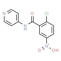 ChemSpider 2D Image | [4-Chloro-3-(4-pyridinylcarbamoyl)phenyl](hydroxy)oxido-lambda~5~-azanyl | C12H9ClN3O3