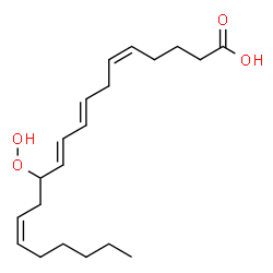 ChemSpider 2D Image | (5Z,8E,10E,14Z)-12-Hydroperoxy-5,8,10,14-icosatetraenoic acid | C20H32O4