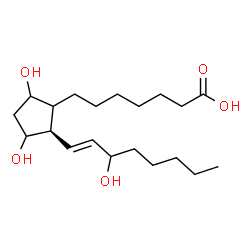 ChemSpider 2D Image | (8xi,13E)-9,11,15-Trihydroxyprost-13-en-1-oic acid | C20H36O5