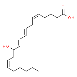 ChemSpider 2D Image | (5Z,8E,10E,14Z)-12-Hydroxy-5,8,10,14-icosatetraenoic acid | C20H32O3