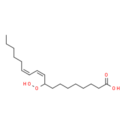 ChemSpider 2D Image | (10Z,12Z)-9-Hydroperoxy-10,12-octadecadienoic acid | C18H32O4