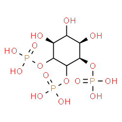 ChemSpider 2D Image | (1R,4S,6R)-4,5,6-Trihydroxy-1,2,3-cyclohexanetriyl tris[dihydrogen (phosphate)] | C6H15O15P3