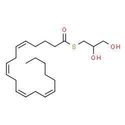 ChemSpider 2D Image | Arachidonoyl-1-thio-Glycerol | C23H38O3S