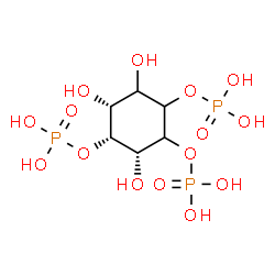 ChemSpider 2D Image | (3R,4R,5R)-3,5,6-Trihydroxy-1,2,4-cyclohexanetriyl tris[dihydrogen (phosphate)] | C6H15O15P3