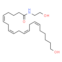 ChemSpider 2D Image | 20-HETE Ethanolamide | C22H37NO3