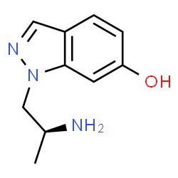 ChemSpider 2D Image | 1-[(2S)-2-Aminopropyl]-1H-indazol-6-ol | C10H13N3O