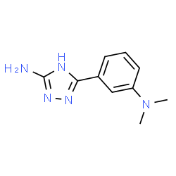 ChemSpider 2D Image | 3-[3-(Dimethylamino)phenyl]-1H-1,2,4-triazol-5-amine | C10H13N5