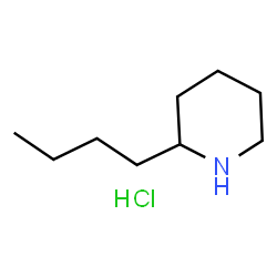 ChemSpider 2D Image | 2-Butylpiperidine, HCl | C9H20ClN