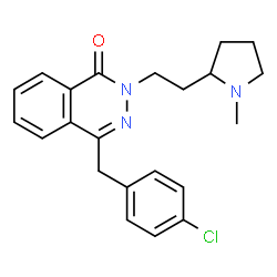 ChemSpider 2D Image | 4-(4-Chlorobenzyl)-2-[2-(1-methyl-2-pyrrolidinyl)ethyl]-1(2H)-phthalazinone | C22H24ClN3O