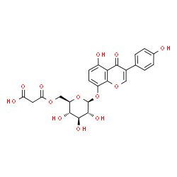 ChemSpider 2D Image | 6''-O-MALONYLGENISTIN | C24H22O13