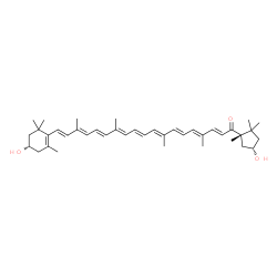 ChemSpider 2D Image | (3S,3'S,5'S)-3,3'-Dihydroxy-beta,kappa-caroten-6'-one | C40H56O3