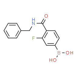 ChemSpider 2D Image | (4-(Benzylcarbamoyl)-3-fluorophenyl)boronic acid | C14H13BFNO3