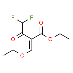 ChemSpider 2D Image | Ethyl (2E)-2-(ethoxymethylene)-4,4-difluoro-3-oxobutanoate | C9H12F2O4