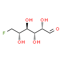ChemSpider 2D Image | 6-Deoxy-6-fluoro-D-altrose | C6H11FO5