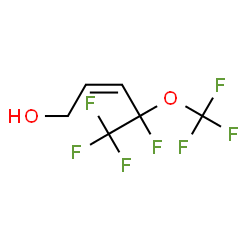ChemSpider 2D Image | (2Z)-4,5,5,5-Tetrafluoro-4-(trifluoromethoxy)-2-penten-1-ol | C6H5F7O2