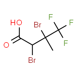 ChemSpider 2D Image | 2,3-Dibromo-4,4,4-trifluoro-3-methylbutanoic acid | C5H5Br2F3O2