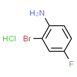 ChemSpider 2D Image | 2-Bromo-4-fluoroaniline hydrochloride (1:1) | C6H6BrClFN