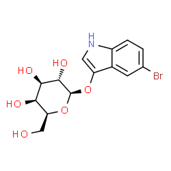 ChemSpider 2D Image | 5-Bromo-1H-indol-3-yl beta-L-galactopyranoside | C14H16BrNO6