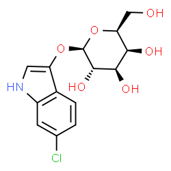 ChemSpider 2D Image | 6-Chloro-1H-indol-3-yl beta-L-galactopyranoside | C14H16ClNO6