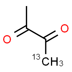 ChemSpider 2D Image | 2,3-(1-~13~C)Butanedione | C313CH6O2