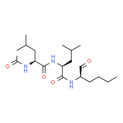 ChemSpider 2D Image | N-Acetyl-L-leucyl-N-[(2R)-1-oxo-2-hexanyl]-L-leucinamide | C20H37N3O4