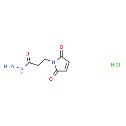 ChemSpider 2D Image | 3-(2,5-Dioxo-2,5-dihydro-1H-pyrrol-1-yl)propanehydrazide hydrochloride | C7H10ClN3O3
