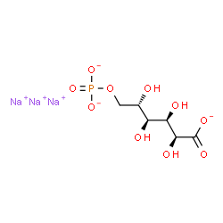 ChemSpider 2D Image | Trisodium 6-O-phosphonato-L-gluconate | C6H10Na3O10P