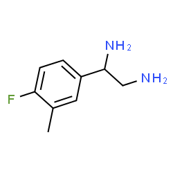 ChemSpider 2D Image | 1-(4-Fluor-3-methylphenyl)-1,2-ethandiamin | C9H13FN2
