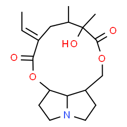 ChemSpider 2D Image | (15E)-12-Hydroxy-1,2-dihydrosenecionan-11,16-dione | C18H27NO5