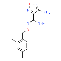 ChemSpider 2D Image | 4-Amino-N'-[(2,4-dimethylbenzyl)oxy]-1,2,5-oxadiazole-3-carboximidamide | C12H15N5O2