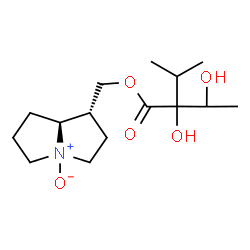 ChemSpider 2D Image | [(1R,7aS)-4-Oxidohexahydro-1H-pyrrolizin-1-yl]methyl 2,3-dihydroxy-2-isopropylbutanoate | C15H27NO5