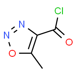 ChemSpider 2D Image | 5-Methyl-1,2,3-oxadiazole-4-carbonyl chloride | C4H3ClN2O2