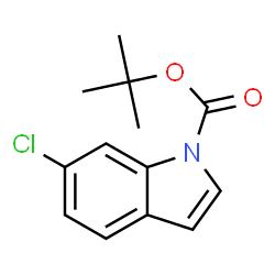 ChemSpider 2D Image | 1-Boc-6-Chloroindole | C13H14ClNO2