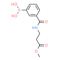 ChemSpider 2D Image | methyl 3-(3-boronobenzoylamino)propionate | C11H14BNO5