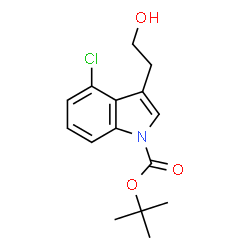ChemSpider 2D Image | N-Boc-4-Chlorotryptophol | C15H18ClNO3