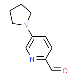 ChemSpider 2D Image | 5-Pyrrolidin-1-ylpyridine-2-carbaldehyde | C10H12N2O