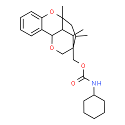 ChemSpider 2D Image | (9,11,13-Trimethyl-8,15-dioxatetracyclo[10.2.2.0~2,7~.0~9,14~]hexadeca-2,4,6-trien-12-yl)methyl cyclohexylcarbamate | C25H35NO4