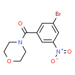 ChemSpider 2D Image | (3-Bromo-5-nitrophenyl)(morpholino)methanone | C11H11BrN2O4