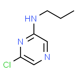 ChemSpider 2D Image | 2-Chloro-6-propylaminopyrazine | C7H10ClN3