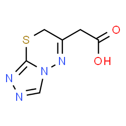 ChemSpider 2D Image | 7H-[1,2,4]Triazolo[3,4-b][1,3,4]thiadiazin-6-ylacetic acid | C6H6N4O2S