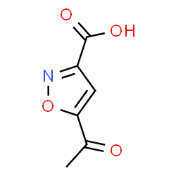 ChemSpider 2D Image | 5-Acetyl-3-isoxazolecarboxylic acid | C6H5NO4