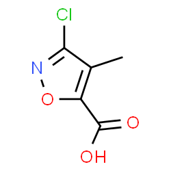 ChemSpider 2D Image | 3-Chloro-4-methylisoxazole-5-carboxylic acid | C5H4ClNO3