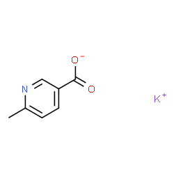 ChemSpider 2D Image | Potassium 6-methylnicotinate | C7H6KNO2